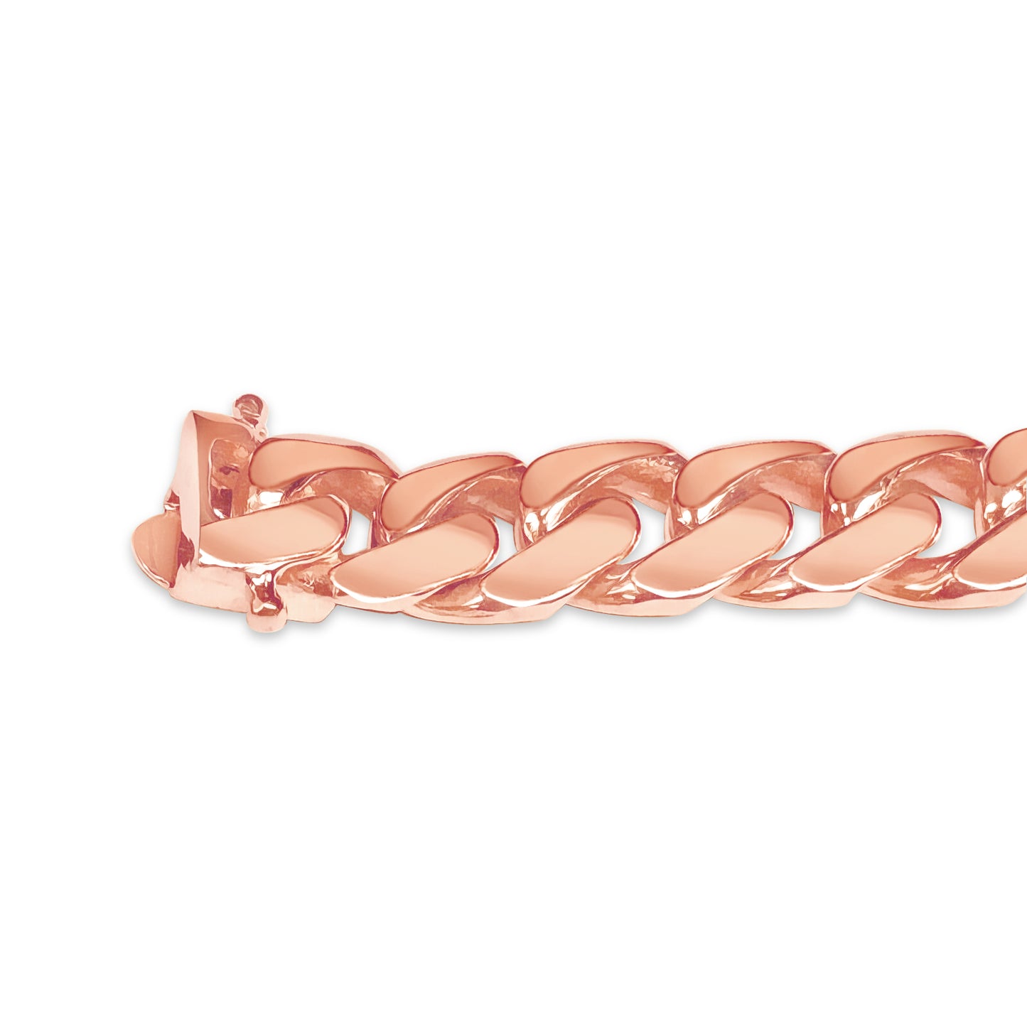 Handmade Solid Gold Miami Cuban Bracelet , 11mm