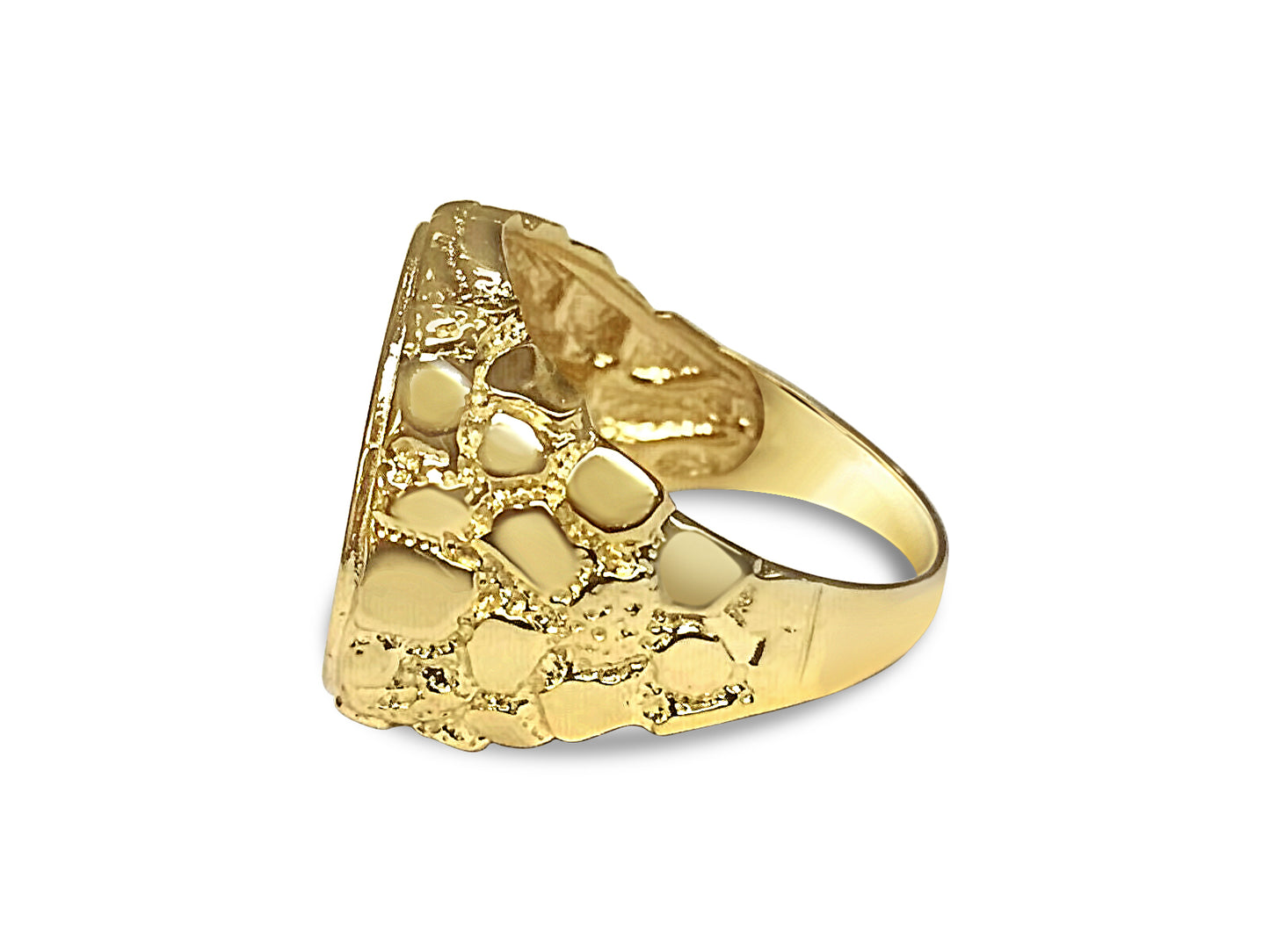 Handmade Solid Gold Fancy Coin Ring , Chinese Panda Bear Coin ,