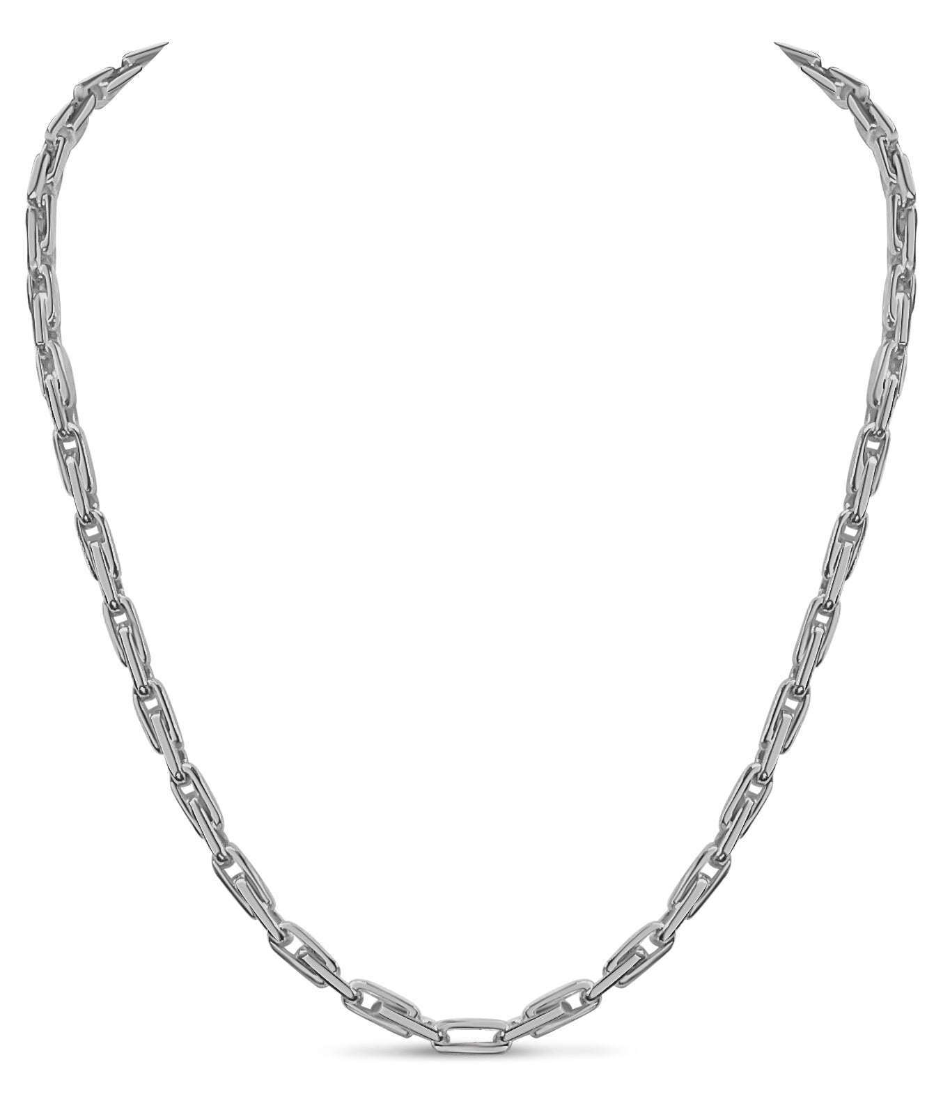 Handmade Solid Gold Fancy Rolo Necklace , 5mm