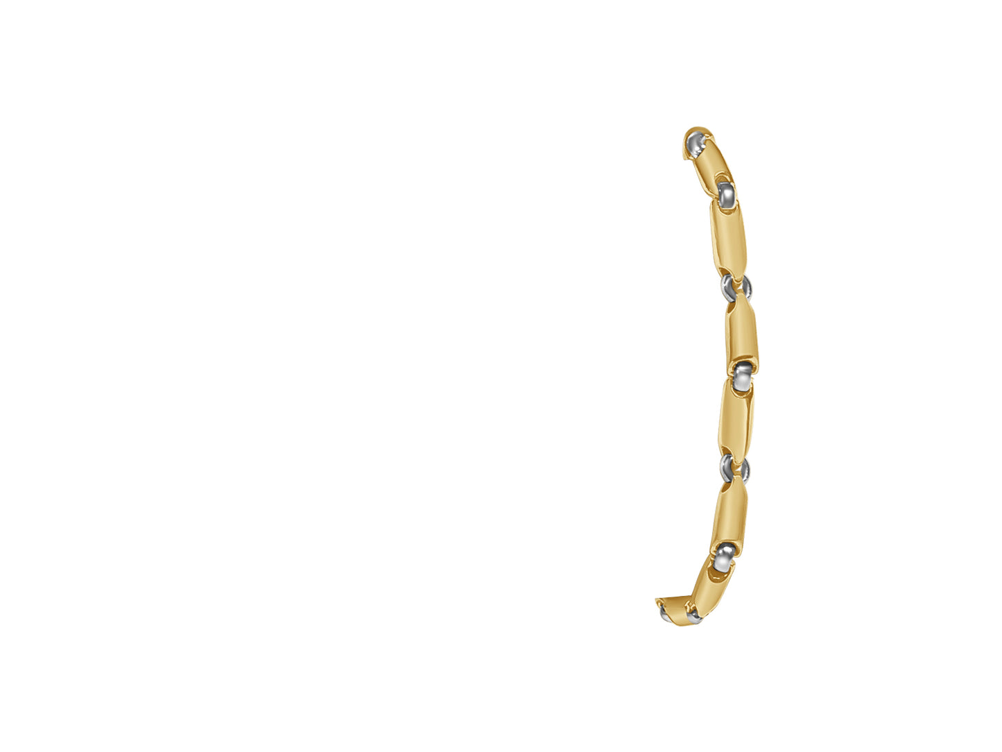 Handmade Solid Gold Cylinder Tube Bracelet , 5mm