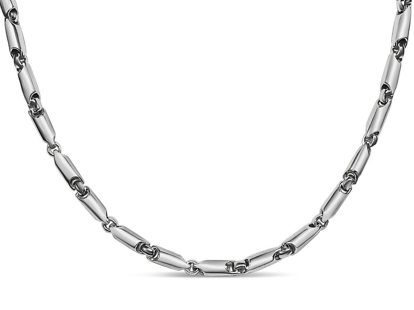 Handmade Solid Gold Cylinder Tube Necklace , 5mm