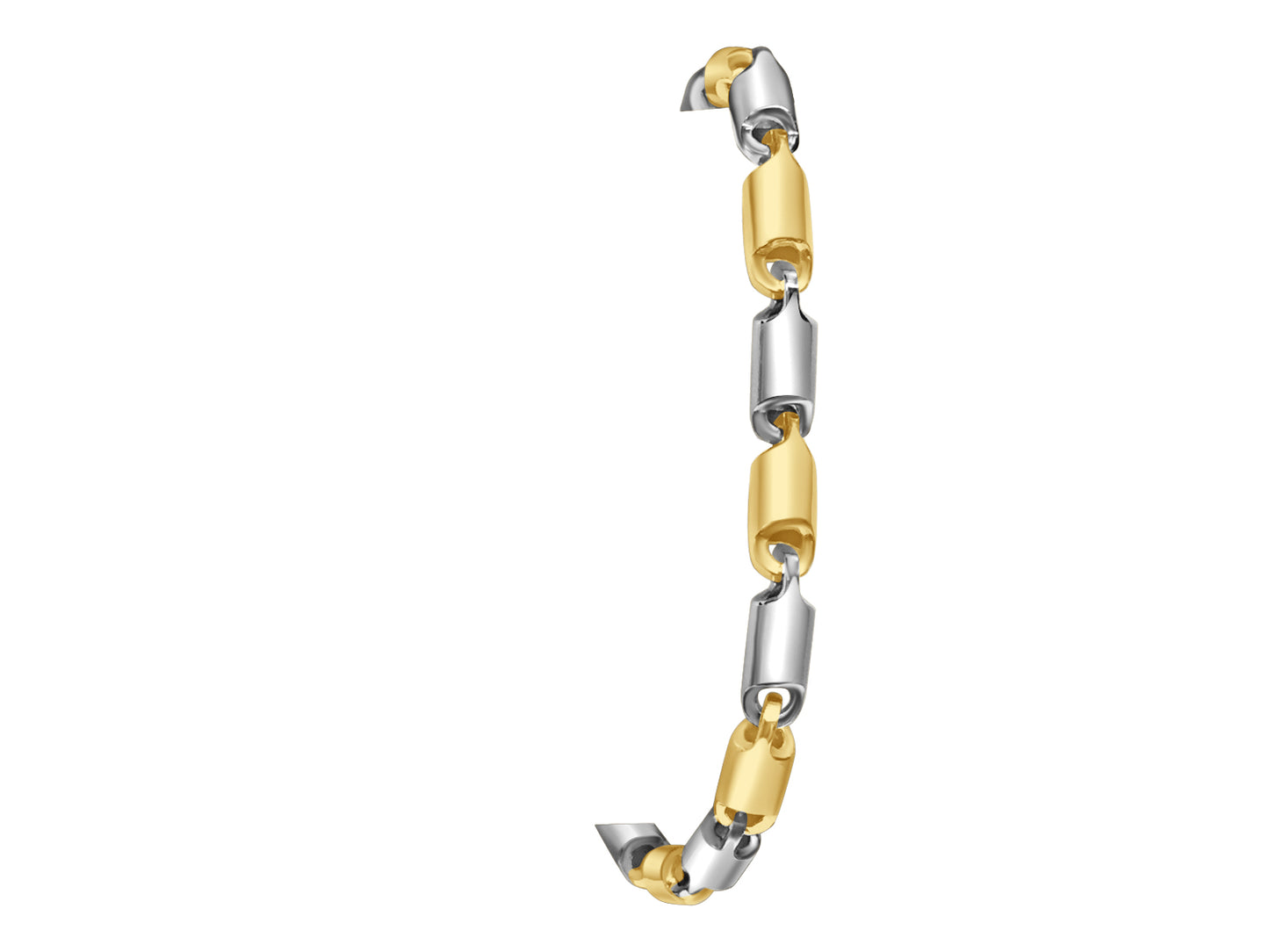 Handmade Solid Gold Cylinder Tube Bracelet , 6mm