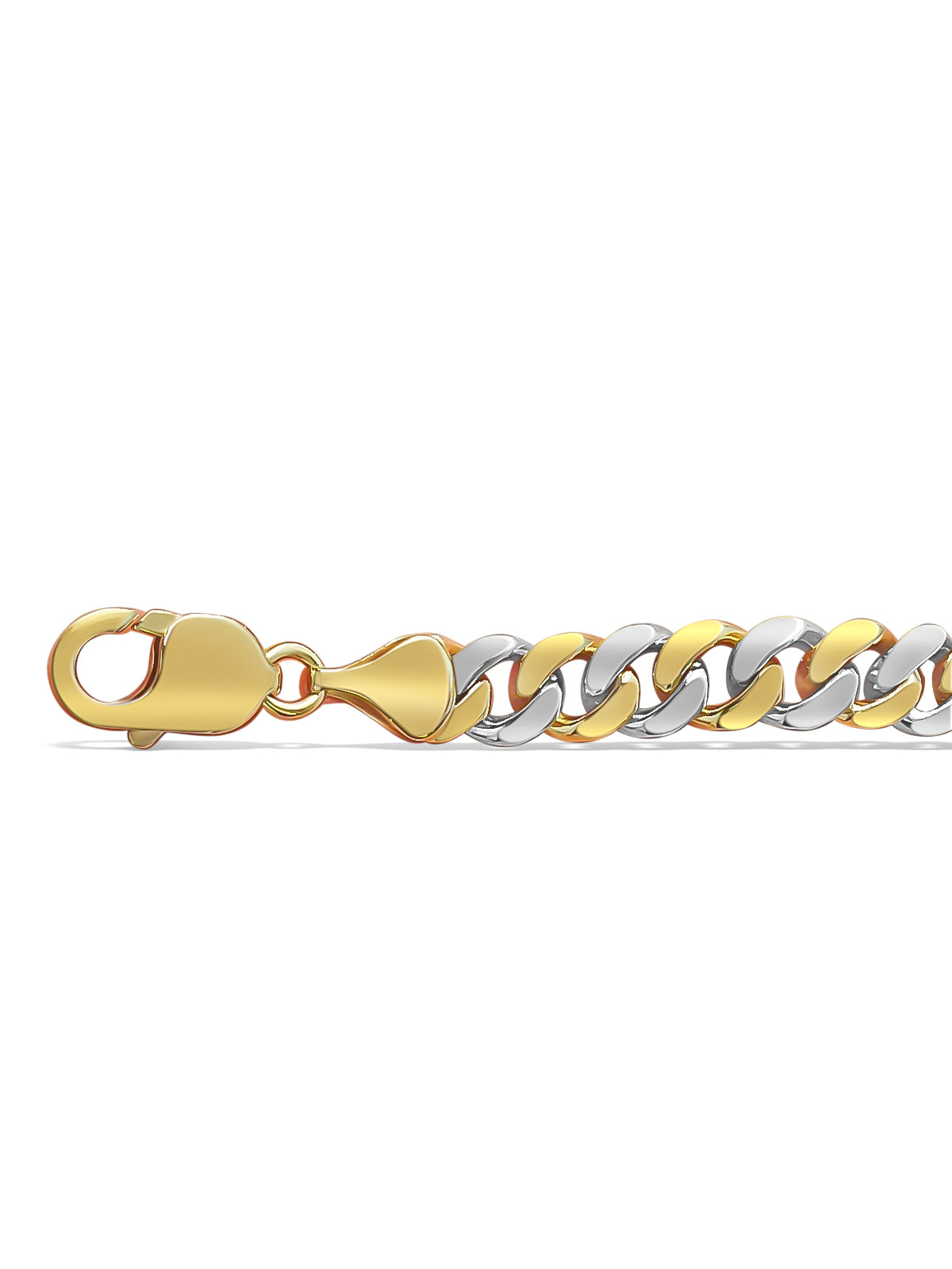 Handmade Solid Gold Miami Cuban Necklace , 8mm