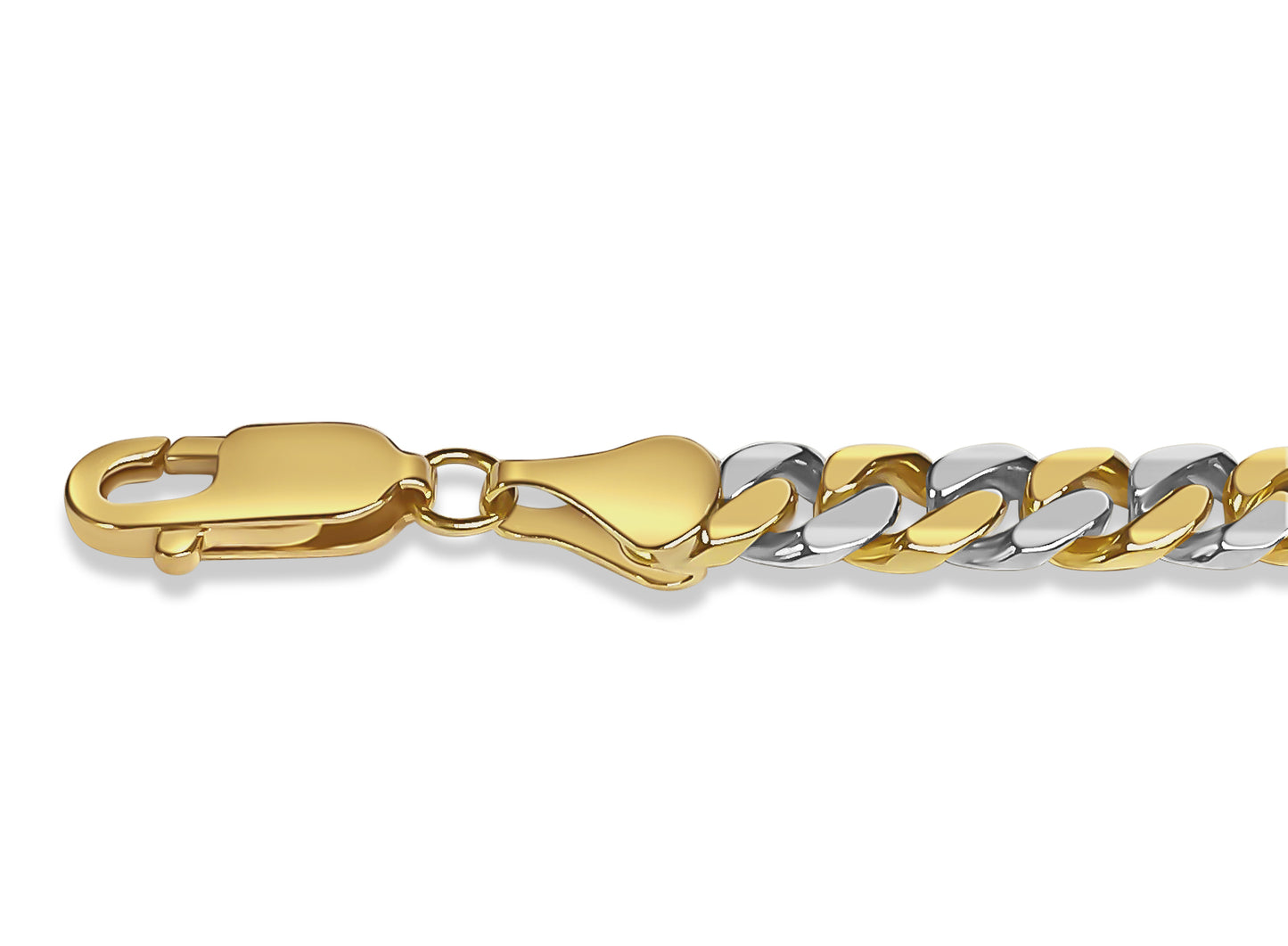 Handmade Solid Gold Miami Cuban Necklace , 7mm