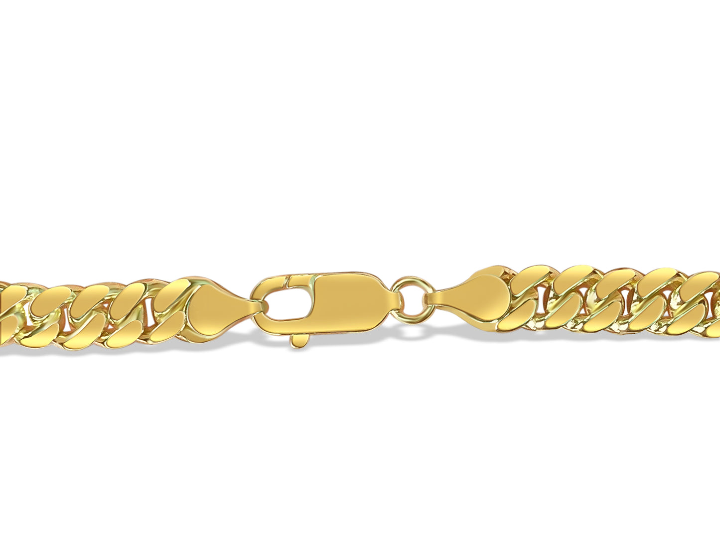 Handmade Solid Gold Miami Cuban Bracelet , 7mm