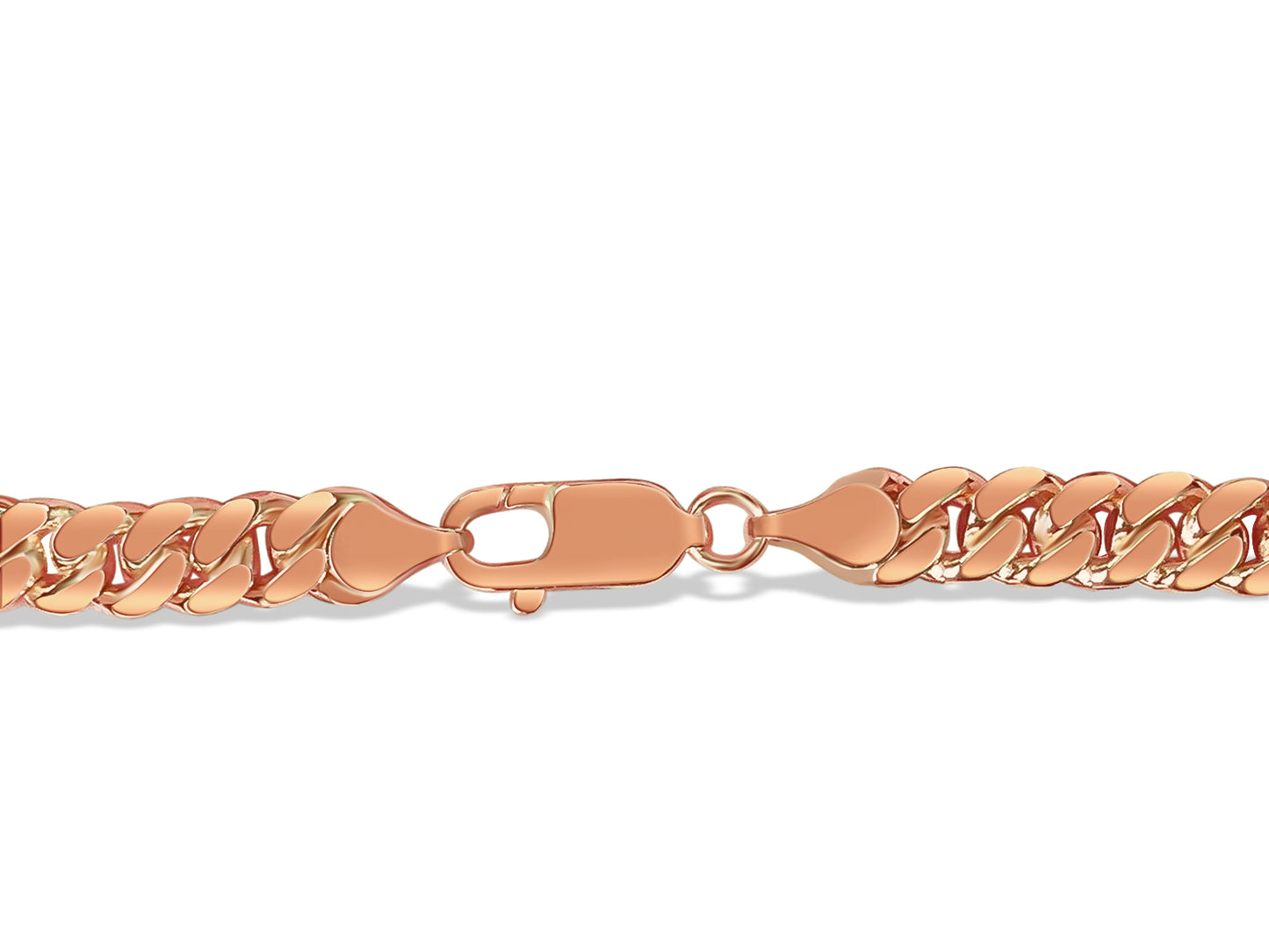 Handmade Solid Gold Miami Cuban Bracelet , 7mm