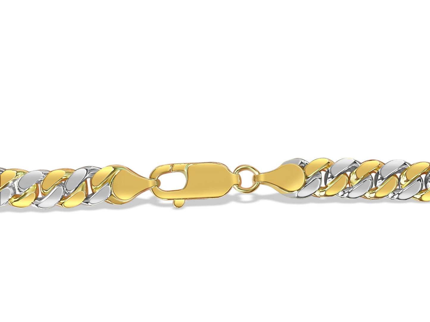 Handmade Solid Gold Miami Cuban Bracelet , 7mm