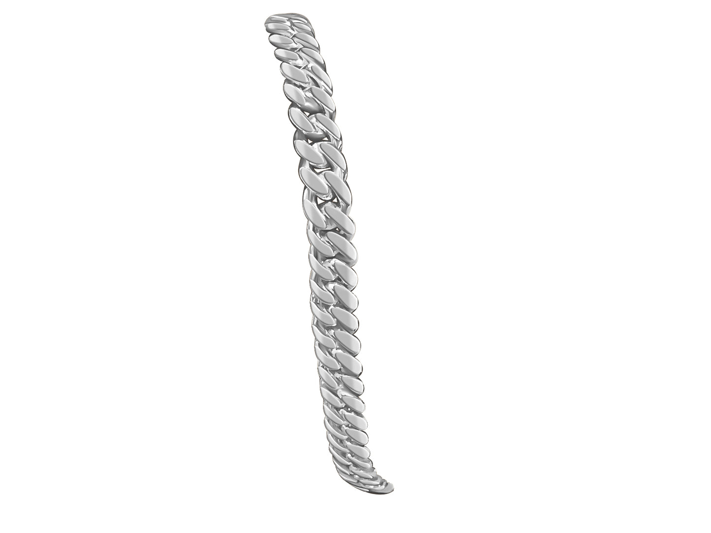 Handmade Solid Gold Miami Cuban Bracelet , 7mm