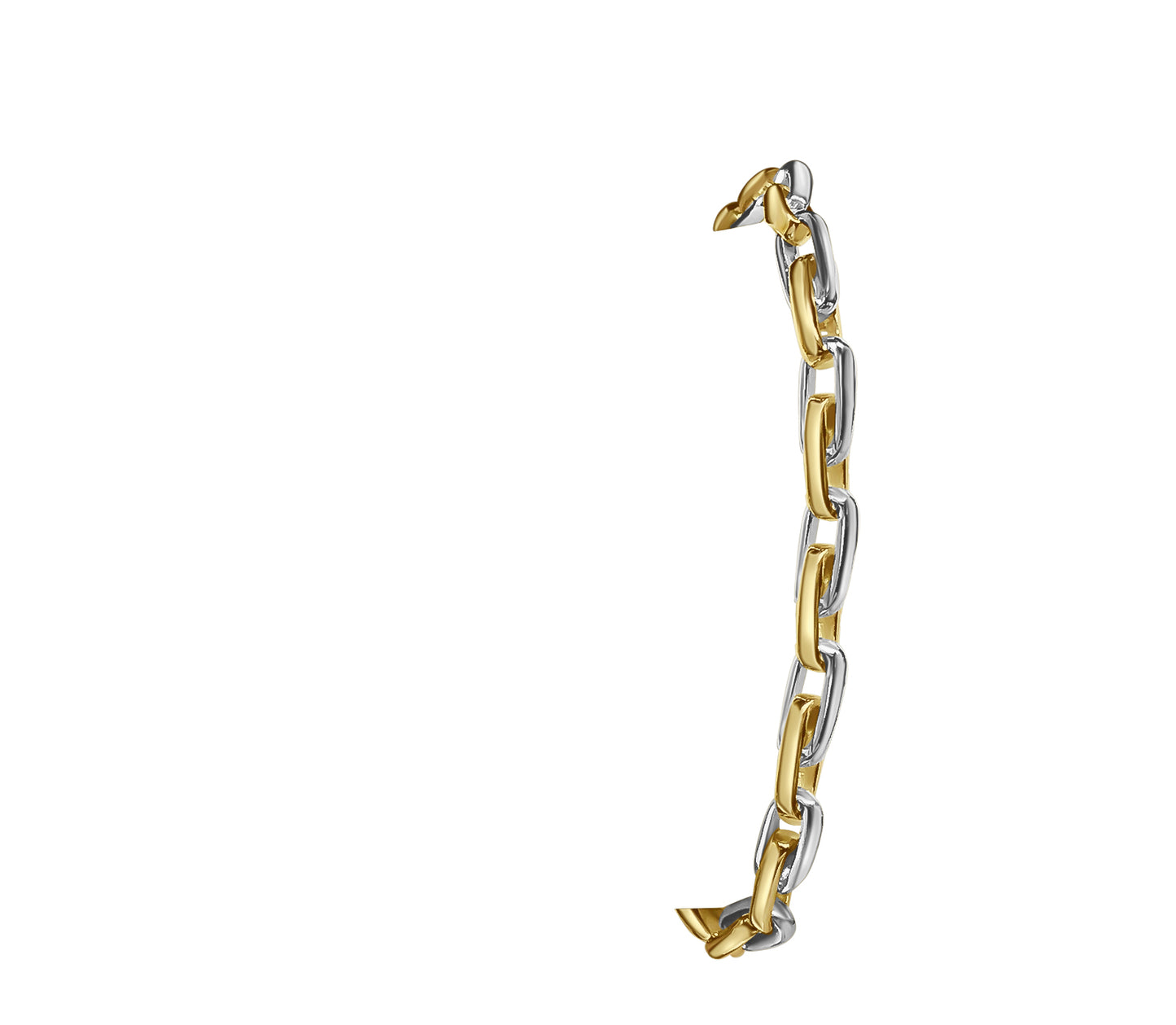 Handmade Solid Gold Fancy Rolo Bracelet , 6mm