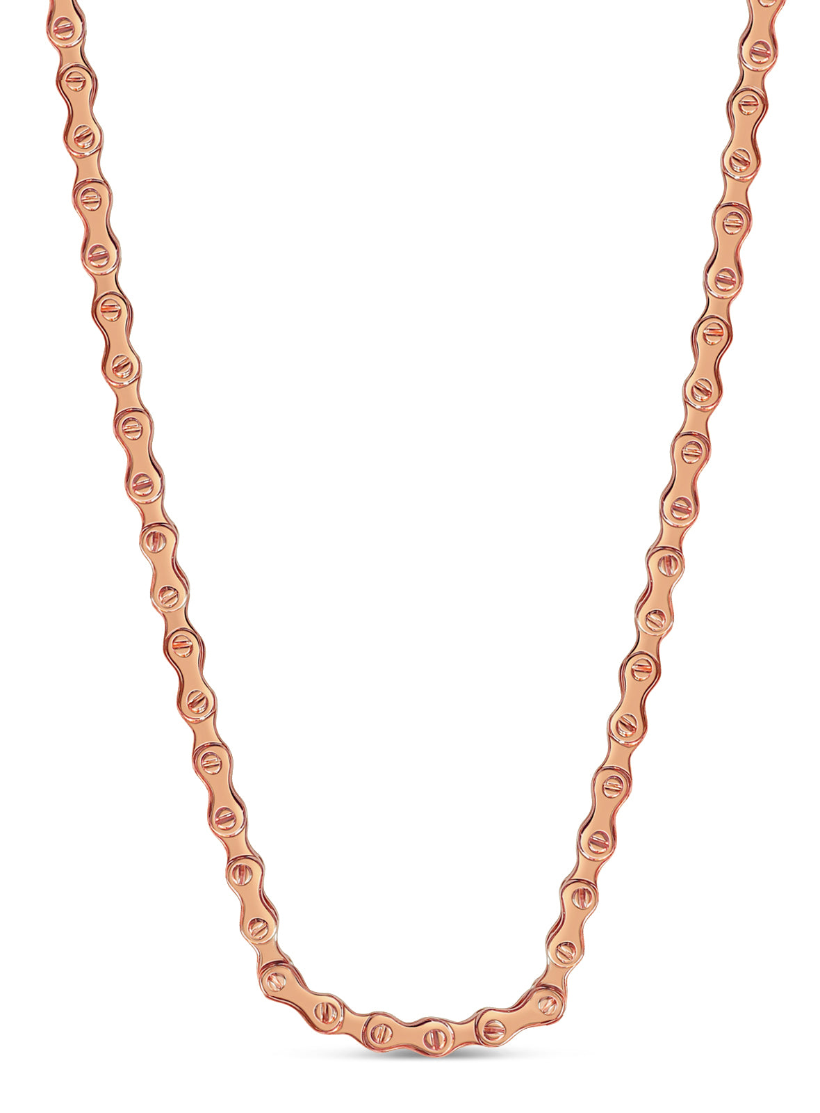 Handmade Solid Gold Motorcycle/Bike Chain Necklace , 11mm