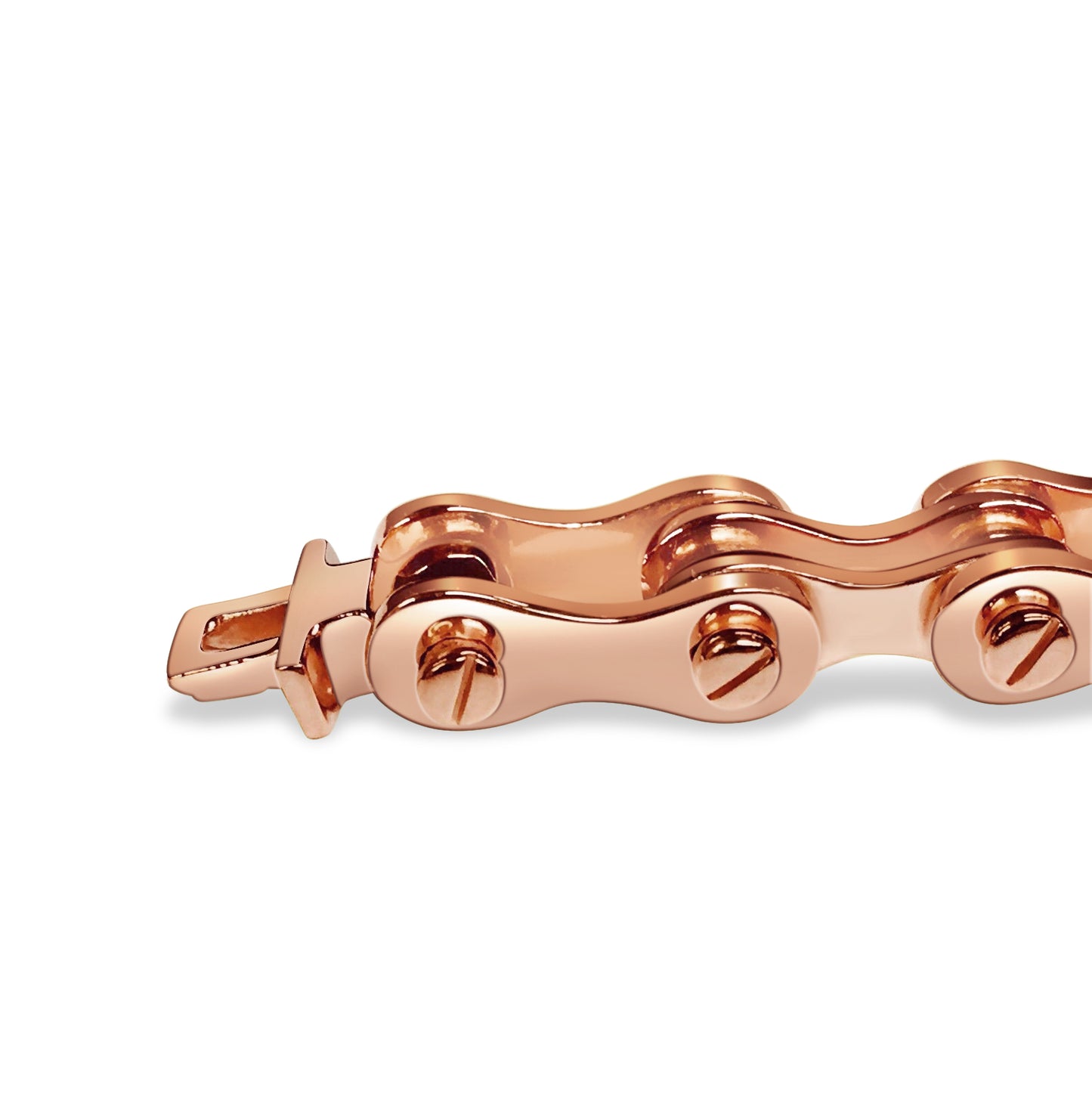 Handmade Solid Gold Motorcycle/Bike Chain Bracelet , 11mm