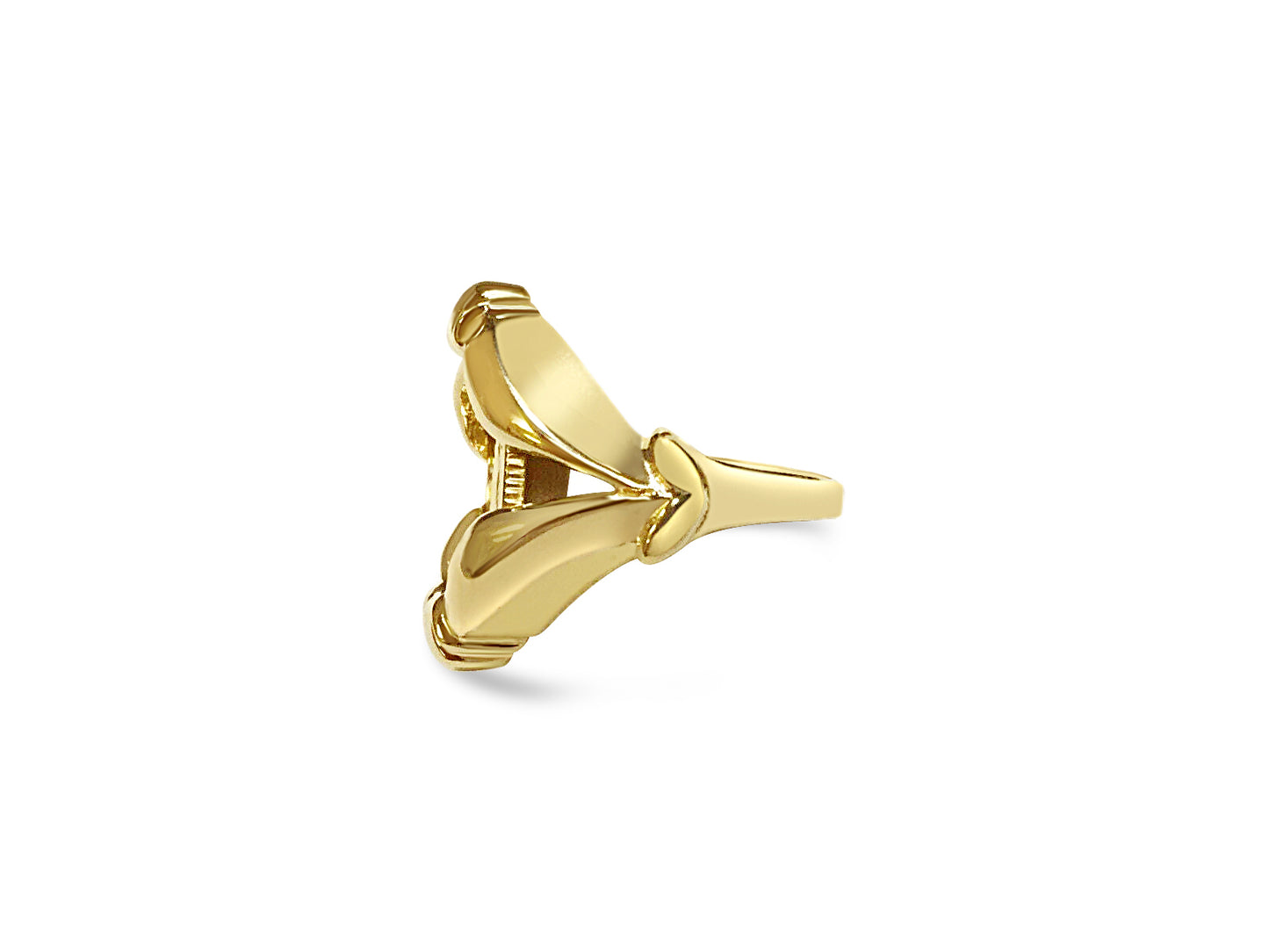 Handmade Solid Gold Fancy Coin Ring , 1/10oz Coin ,