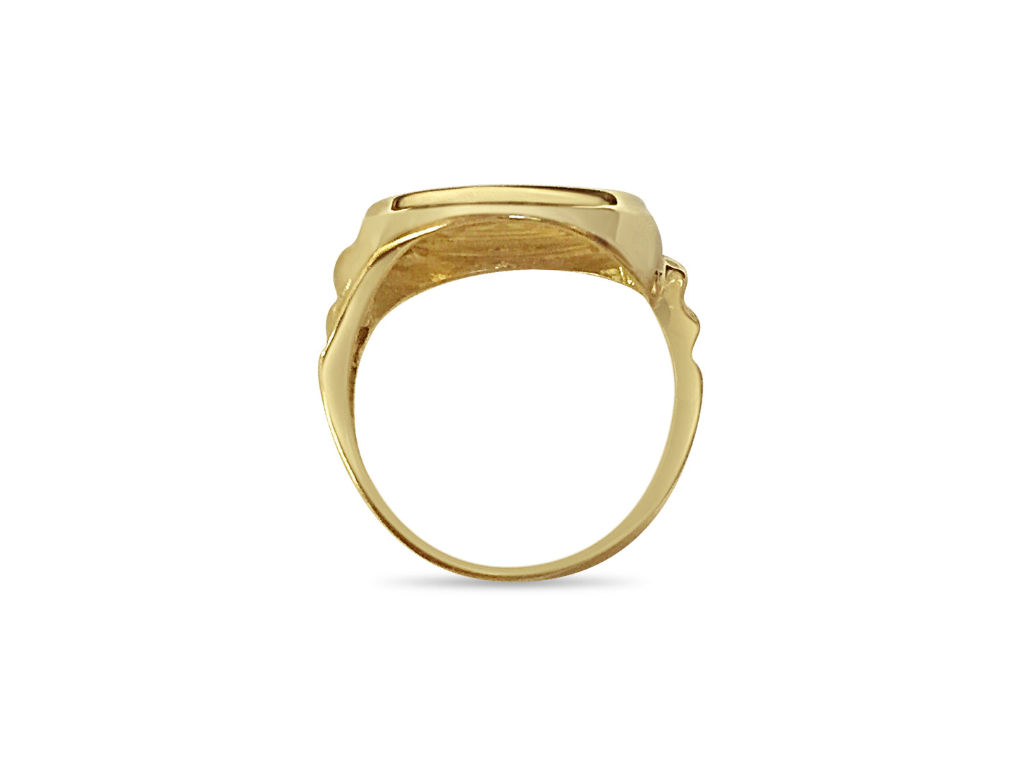 Handmade Solid Gold Fancy Coin Ring , Chinese Panda Bear Coin ,
