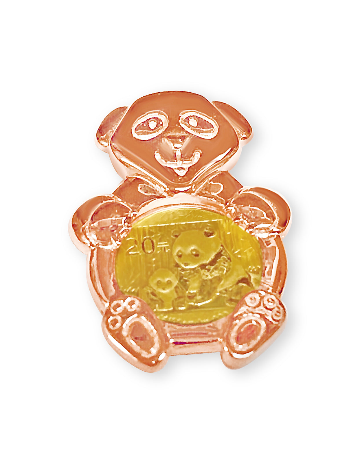 Handmade Solid Gold Bamboo Frame Coin Pendant , 1/10oz Coin ,