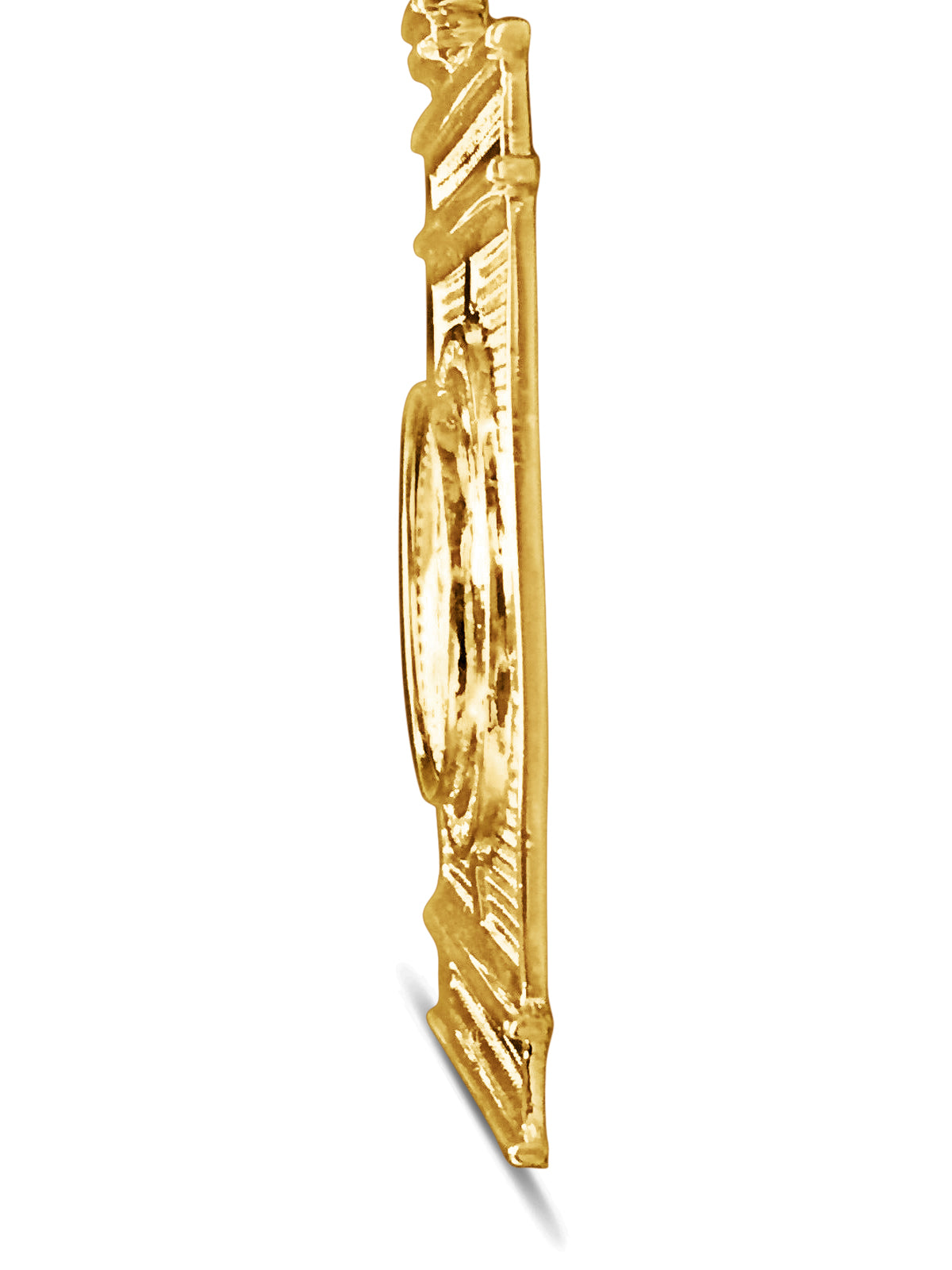 Handmade Solid Gold Diamond Fancy Coin Pendant , 1/2oz Coin ,