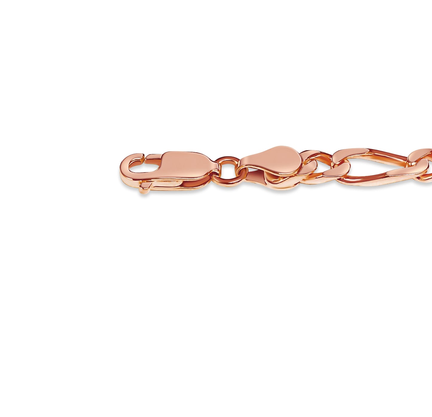 Handmade Solid Gold Figaro Bracelet , 5mm