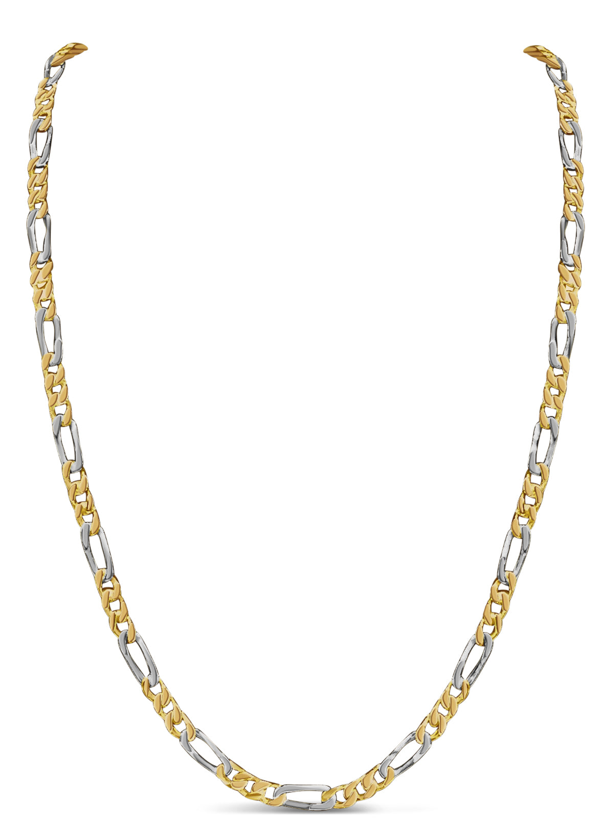 Handmade Solid Gold Figaro Necklace , 5mm