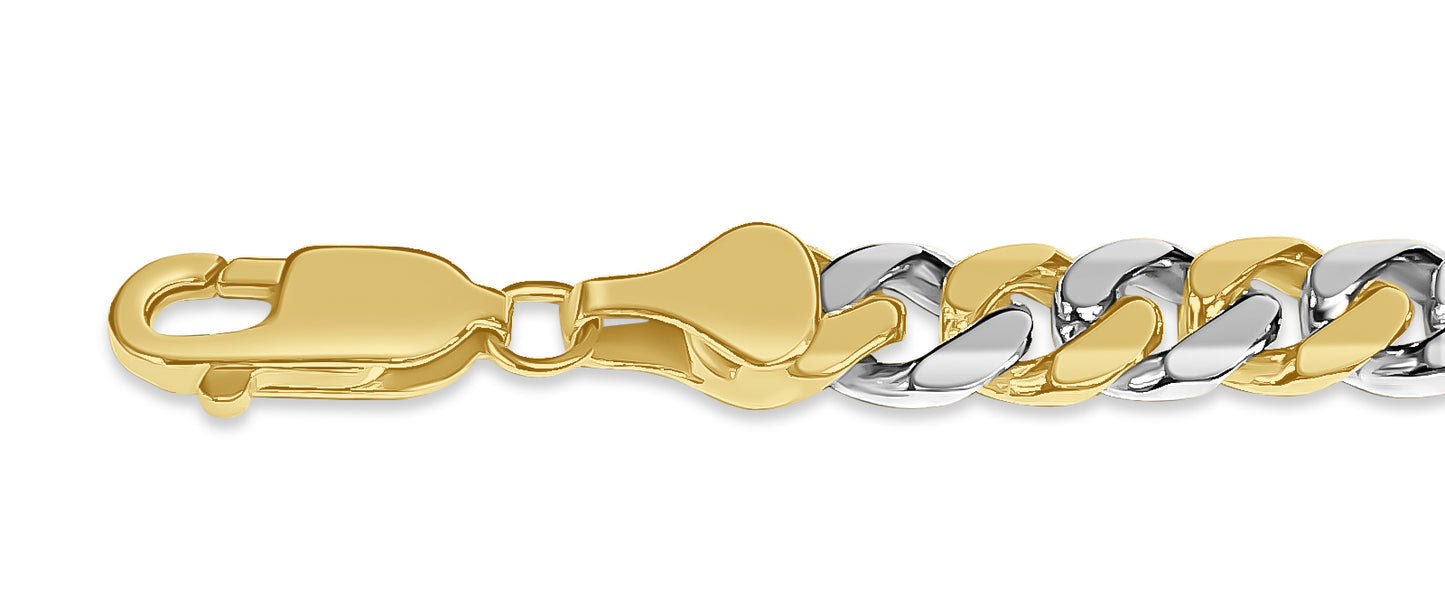 Handmade Solid Gold Miami Cuban Necklace , 7mm