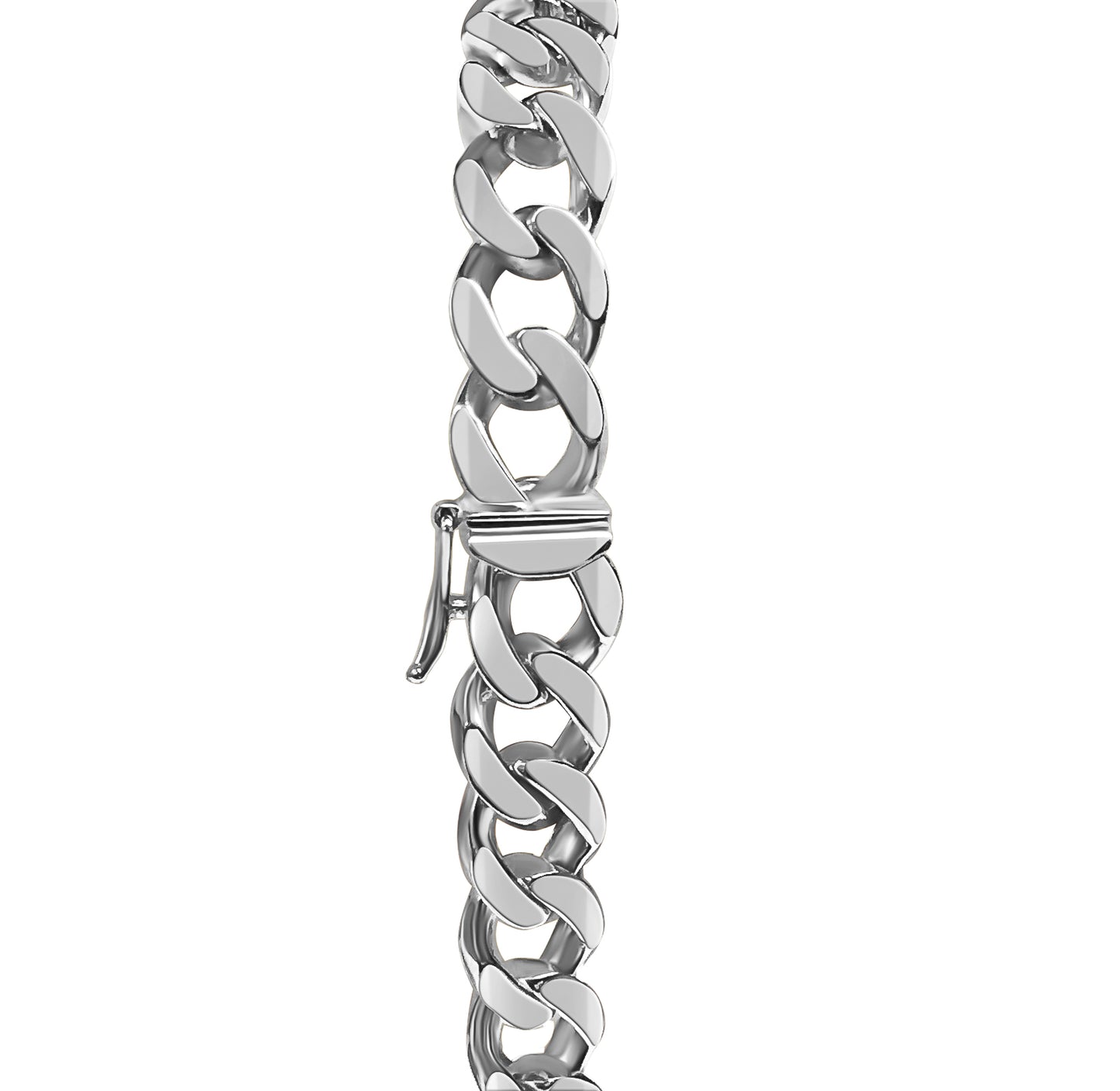 Handmade Solid Gold Curb Bracelet , 9mm