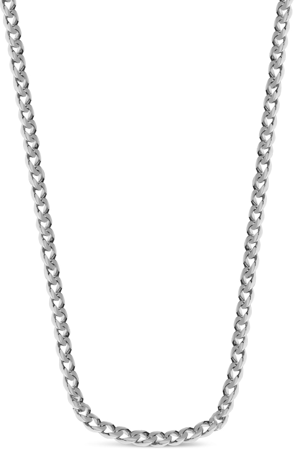 Handmade Solid Gold Curb Necklace , 9mm