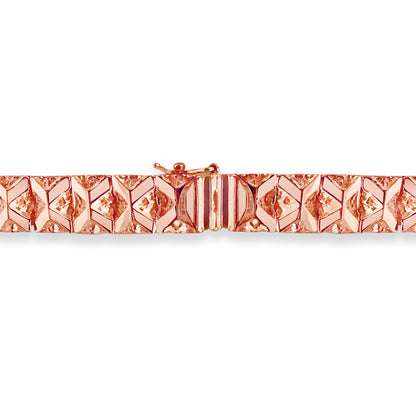 Handmade Solid Gold Nugget Bracelet , 9mm