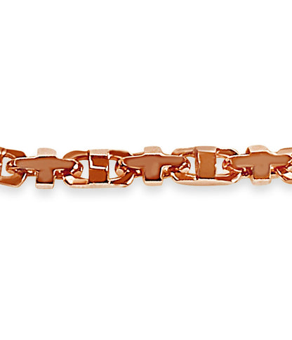 Handmade Solid Gold Anchor Mariner Bracelet , 11mm