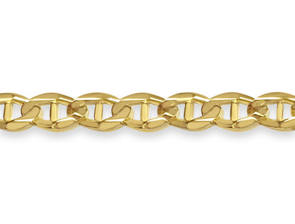 Handmade Solid Gold Anchor Mariner Necklace , 13mm