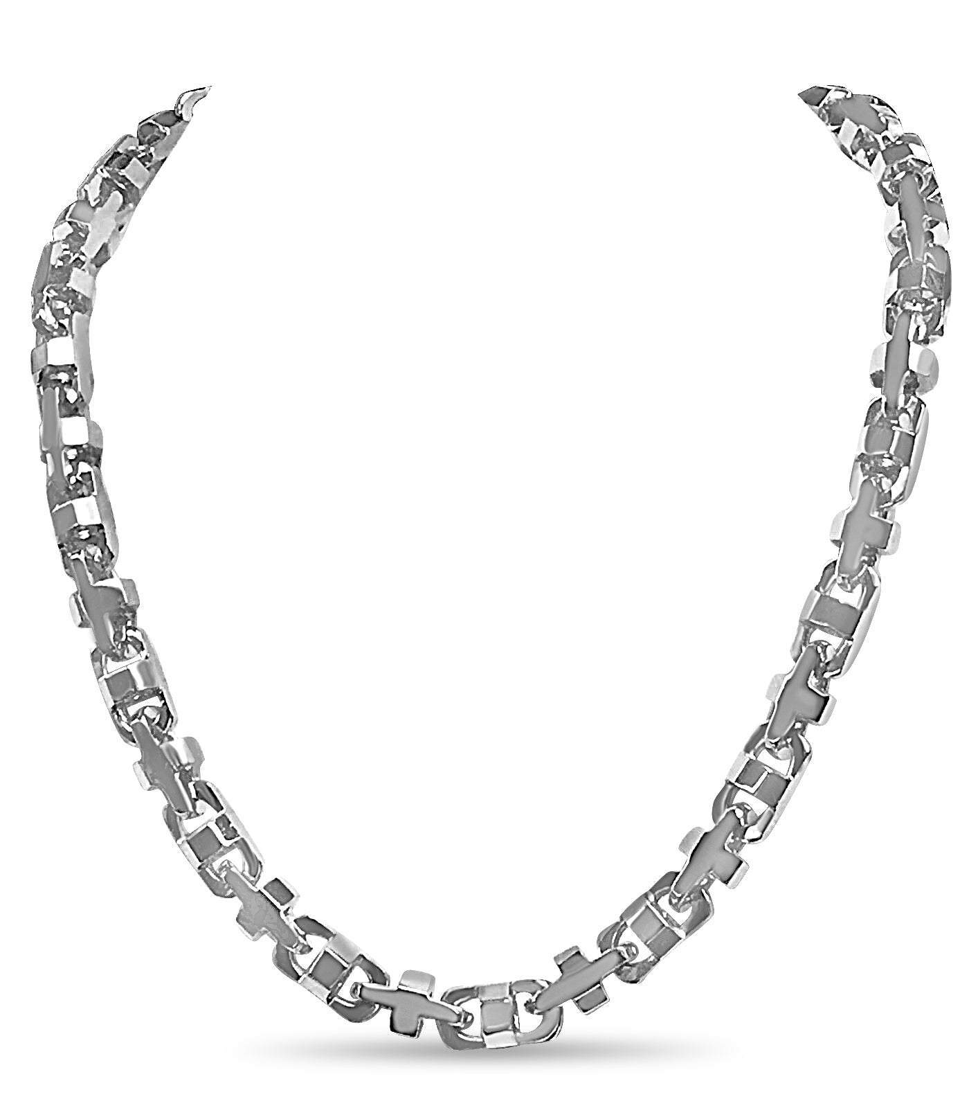 Handmade Solid Gold Anchor Mariner Necklace , 11mm