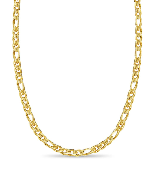 Handmade Solid Gold Figaro Necklace , 14mm