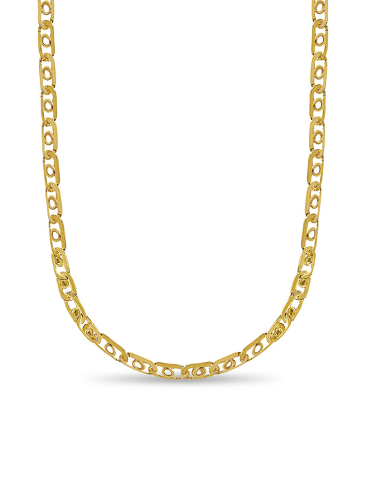 Handmade Solid Gold Bullet Tiger Eye Necklace , 16mm