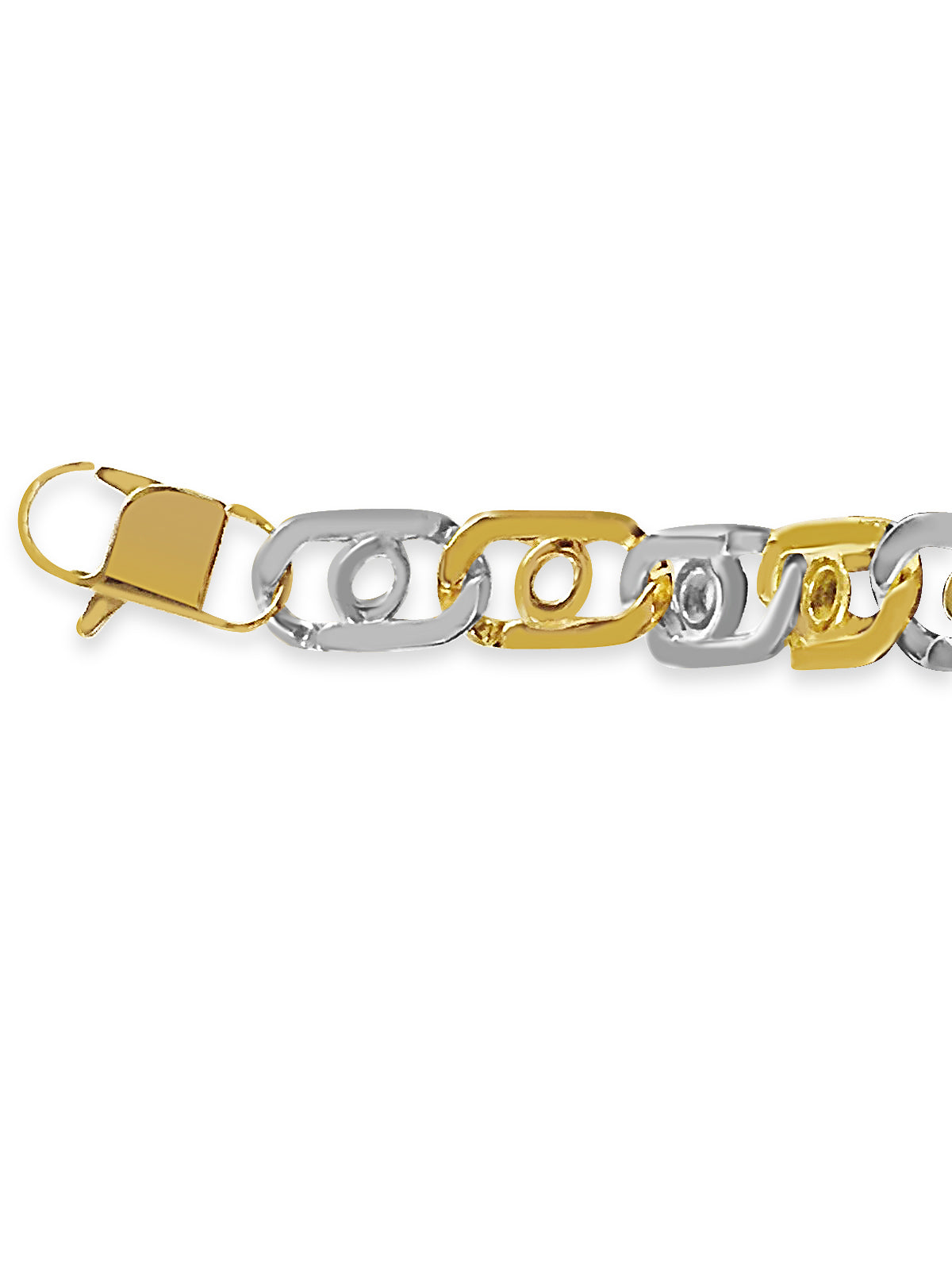 Handmade Solid Gold Bullet Tiger Eye Bracelet , 16mm