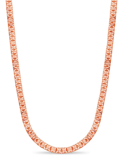 Handmade Solid Gold Nugget Necklace , 9mm