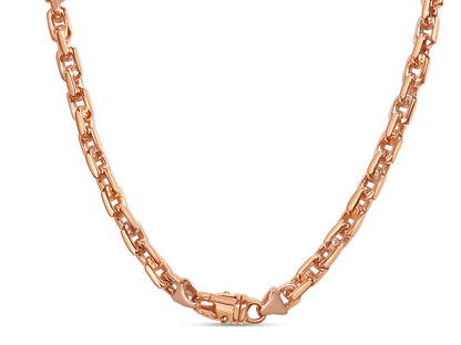 Handmade Solid Gold Fancy Rolo Necklace , 8mm