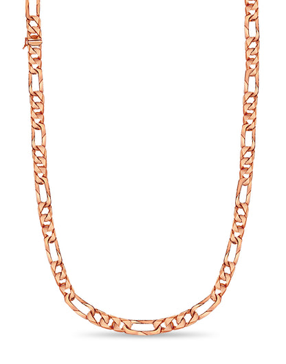 Handmade Solid Gold Figaro Necklace , 12mm