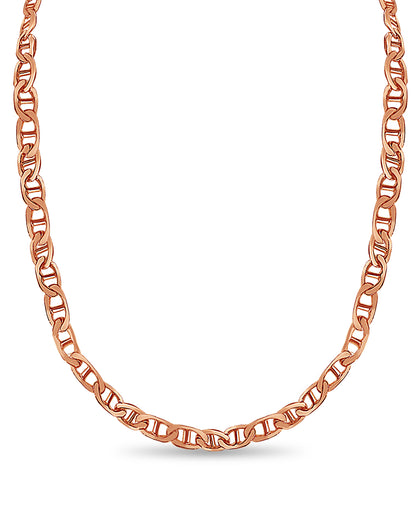 Handmade Solid Gold Mariner Necklace , 8mm