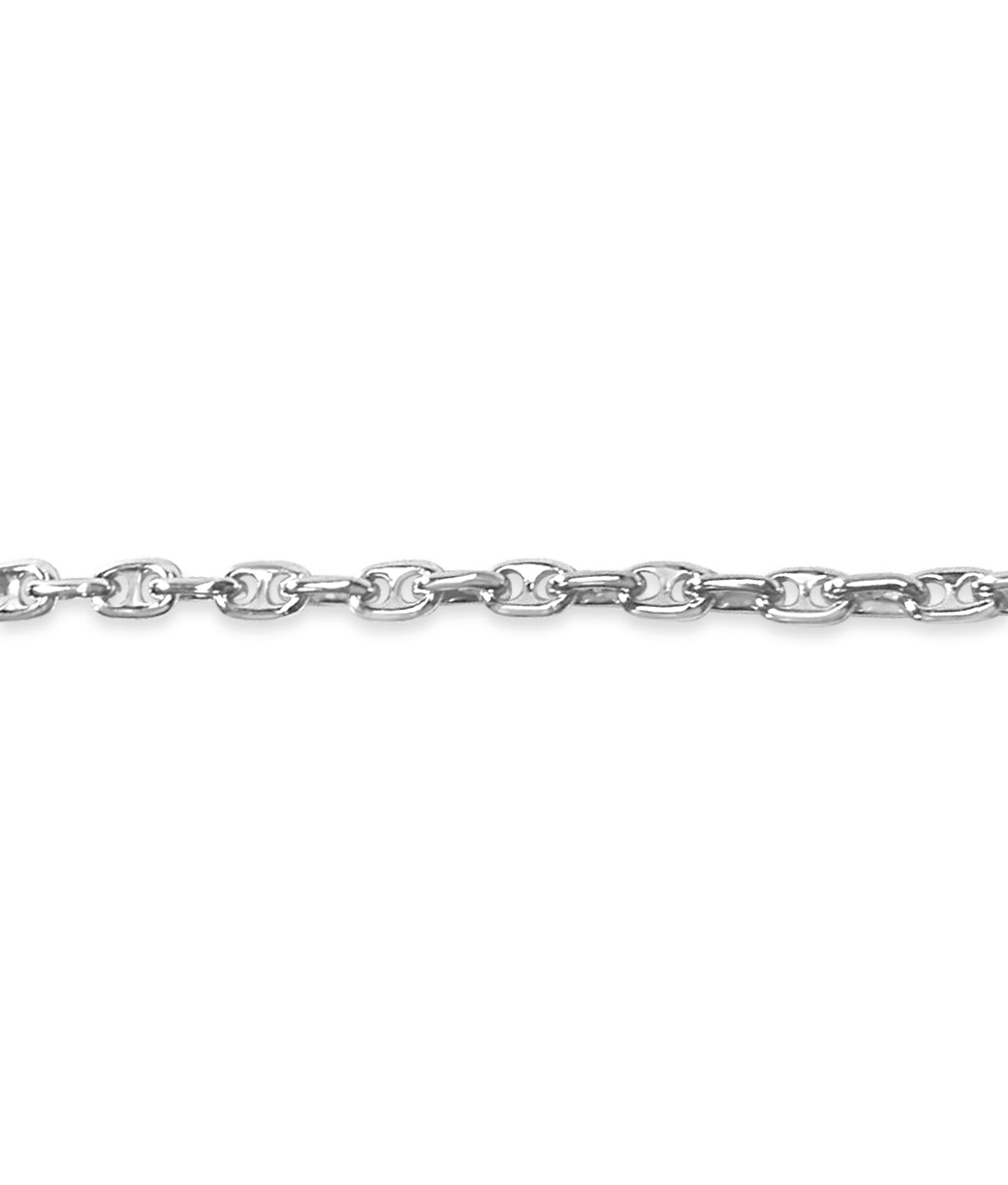 Handmade Solid Gold Anchor Mariner Necklace , 5mm