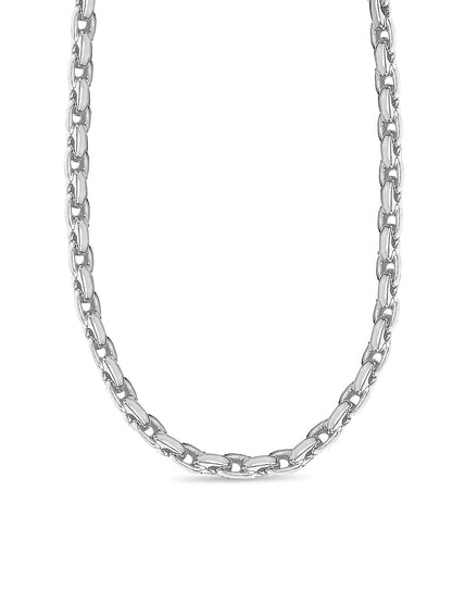 Handmade Solid Gold Fancy Rolo Necklace , 5mm