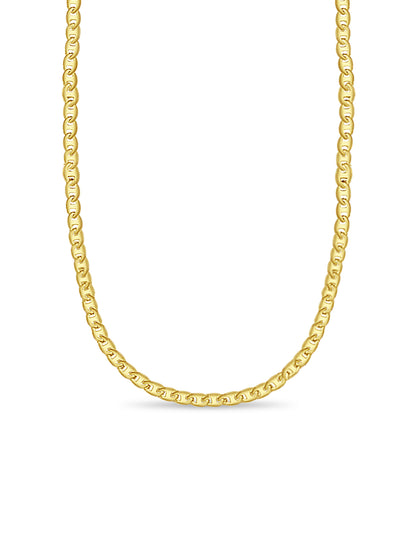 Handmade Solid Gold Mariner Necklace , 9mm