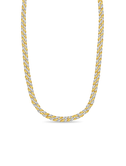 Handmade Solid Gold Miami Cuban Necklace , 13mm