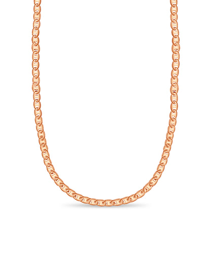Handmade Solid Gold Mariner Necklace , 9mm