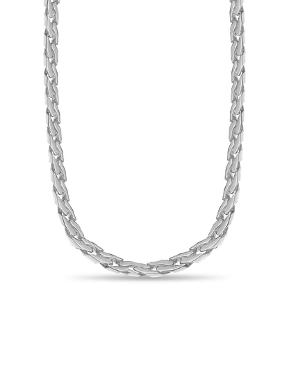 Handmade Solid Gold Curb Necklace , 15mm