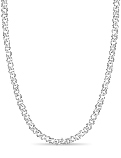 Handmade Solid Gold Curb Necklace , 11mm