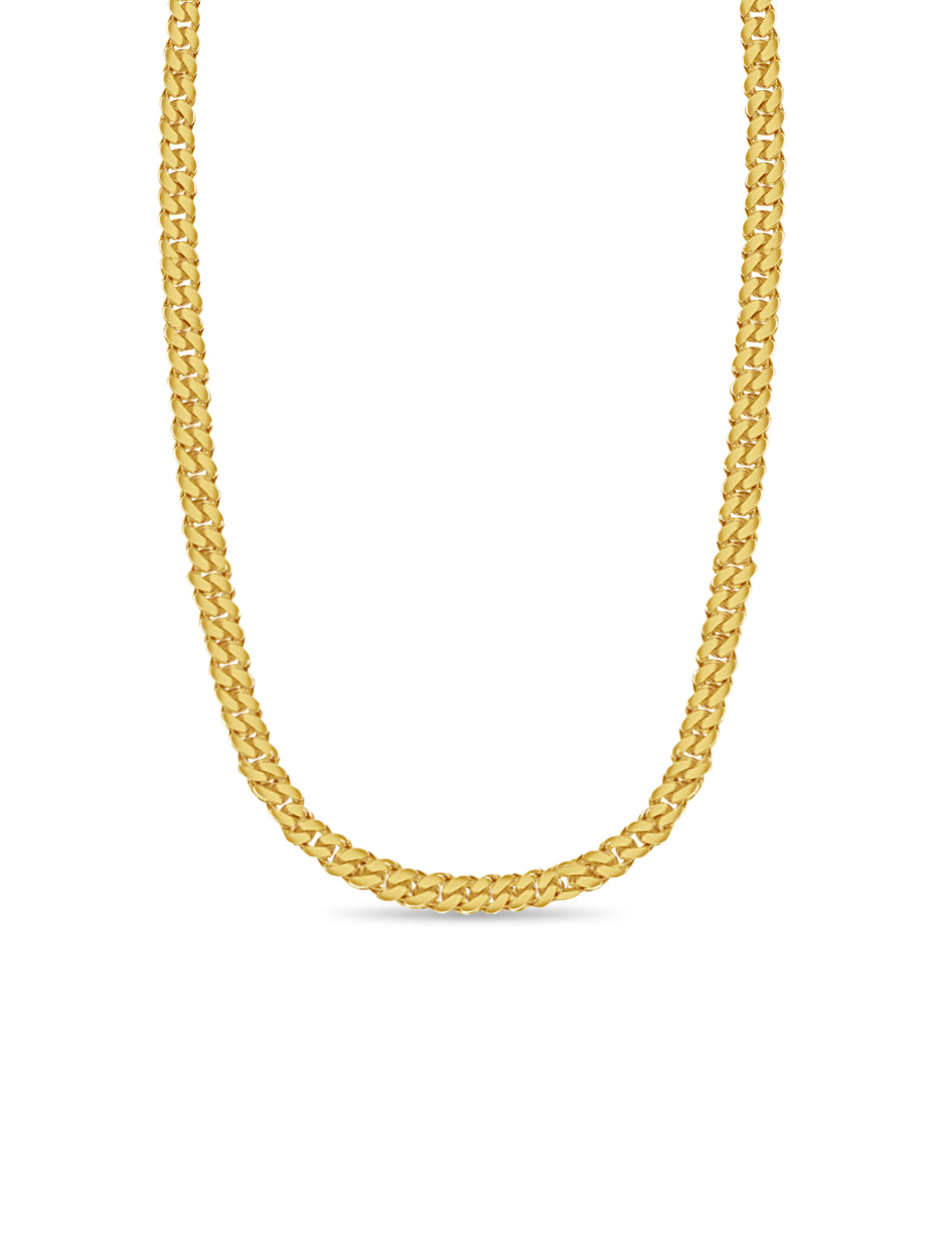 Handmade Solid Gold Miami Cuban Necklace , 13mm