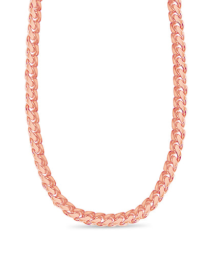 Handmade Solid Gold Miami Cuban Necklace , 11mm