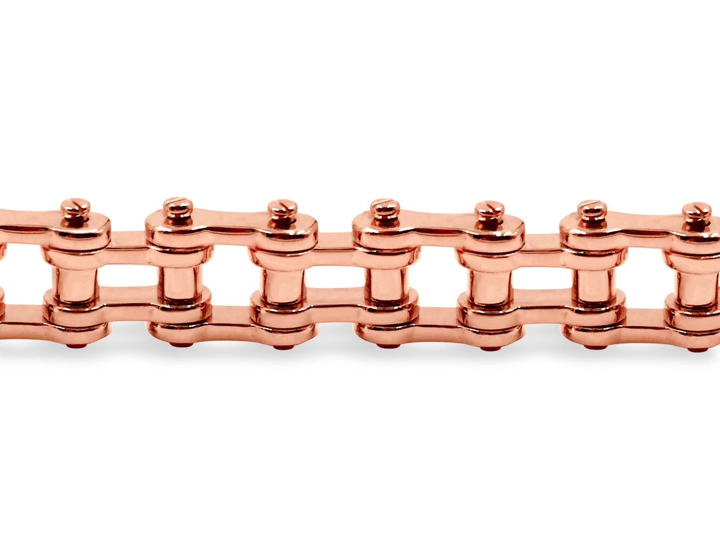 Handmade Solid Gold Motorcycle/Bike Chain Bracelet , 20mm