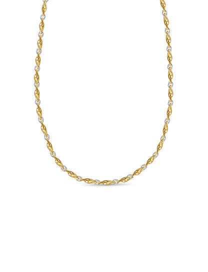 Handmade Solid Gold Twist Necklace , 5mm