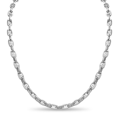 Handmade Solid Gold Anchor Mariner Necklace , 5mm