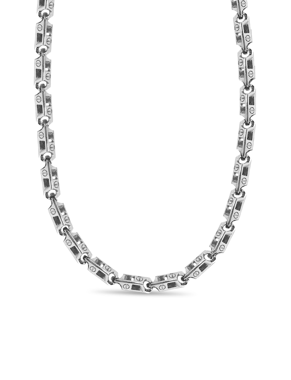 Handmade Solid Gold Fancy Screw Necklace , 7mm