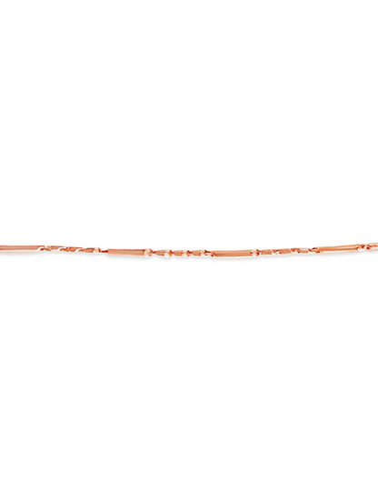 Handmade Solid Gold Cylinder Tube Necklace , 4mm