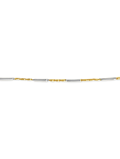 Handmade Solid Gold Cylinder Tube Bracelet , 4mm